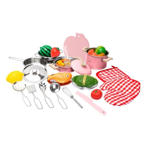 Sharplace 25-teiliges Kinder-Spielküchen-Spielzeug-Zubehör-Set, Edelstahl-Kochgeschirr, vielseitiges Lerngeschenk, leicht, realistisch Sharplace 25-teiliges Kinder-Spielküchen-Spielzeug-Zubehör-Set, Edelstahl-Kochgeschirr, vielseitiges Lerngeschenk, leicht, realistisch von Sharplace