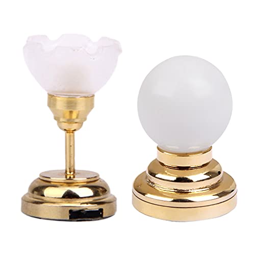 Sharplace 2pcs 1:12 Puppenhaus Miniaturen LED Lampe Beleuchtung Licht Möbel Dekorationen Sharplace 2pcs 1:12 Puppenhaus Miniaturen LED Lampe Beleuchtung Licht Möbel Dekorationen von Sharplace