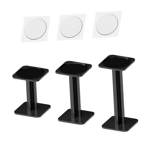 Sharplace 3X Acryl Riser Displayständer Flights Rack Flying Miniatures Regalhalter für Studio Werkstatt Kamin Kleine Puppen, Schwarz von Sharplace