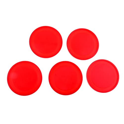 Sharplace 5 Stück Air Hockey Ersatz Pucks, 50mm / 60mm - Rot, 60mm von Sharplace