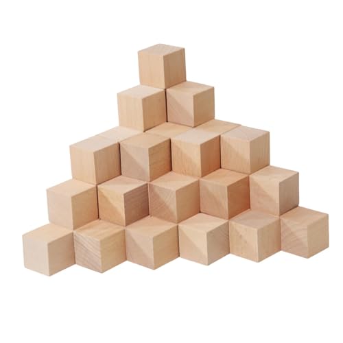 Sharplace 50 Stück Holzblöcke, Mathe-Sortierspielzeug, für, Puzzle-Unterrichtsbedarf, Bausteine, kleine Würfel für Vorschulkinder, Braun, S Sharplace 50 Stück Holzblöcke, Mathe-Sortierspielzeug, für, Puzzle-Unterrichtsbedarf, Bausteine, kleine Würfel für Vorschulkinder, Braun, S von Sharplace