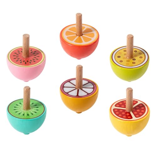 Sharplace 6 Stück -Gyroskop-Spielzeug, Party-Geschenke, Klassenzimmer-Preise, Korbfüller, Geschenk, pädagogisches Kindergarten-Spielzeug, Frucht Sharplace 6 Stück -Gyroskop-Spielzeug, Party-Geschenke, Klassenzimmer-Preise, Korbfüller, Geschenk, pädagogisches Kindergarten-Spielzeug, Frucht von Sharplace