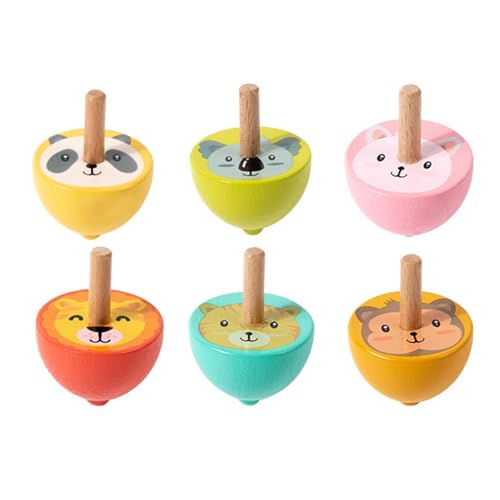 Sharplace 6 Stück -Gyroskop-Spielzeug, Party-Geschenke, Klassenzimmer-Preise, Korbfüller, Geschenk, pädagogisches Kindergarten-Spielzeug, Tier Sharplace 6 Stück -Gyroskop-Spielzeug, Party-Geschenke, Klassenzimmer-Preise, Korbfüller, Geschenk, pädagogisches Kindergarten-Spielzeug, Tier von Sharplace