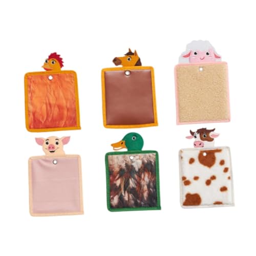 Sharplace 6-teilige sensorische Matten für Kinder, sensorisches Spielzeug in Cartoon-Tierform, niedliche taktile Wandmatten, Früherziehungsspielzeug Sharplace 6-teilige sensorische Matten für Kinder, sensorisches Spielzeug in Cartoon-Tierform, niedliche taktile Wandmatten, Früherziehungsspielzeug von Sharplace