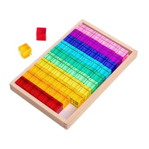 Sharplace 60 Stück Regenbogen-Acrylwürfelblöcke, Farblernspielzeug mit Licht und Schatten, pädagogisches Lernspielzeug für sensorisches Training Sharplace 60 Stück Regenbogen-Acrylwürfelblöcke, Farblernspielzeug mit Licht und Schatten, pädagogisches Lernspielzeug für sensorisches Training von Sharplace