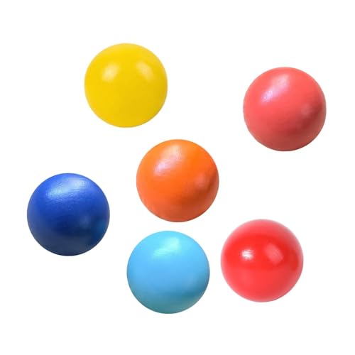 Sharplace 6X Regenbogenbälle aus Holz, Farbsortierung, Ersatz, farbige Lernmaterialien für die Früherziehung im Vorschulalter für Kinder Sharplace 6X Regenbogenbälle aus Holz, Farbsortierung, Ersatz, farbige Lernmaterialien für die Früherziehung im Vorschulalter für Kinder von Sharplace