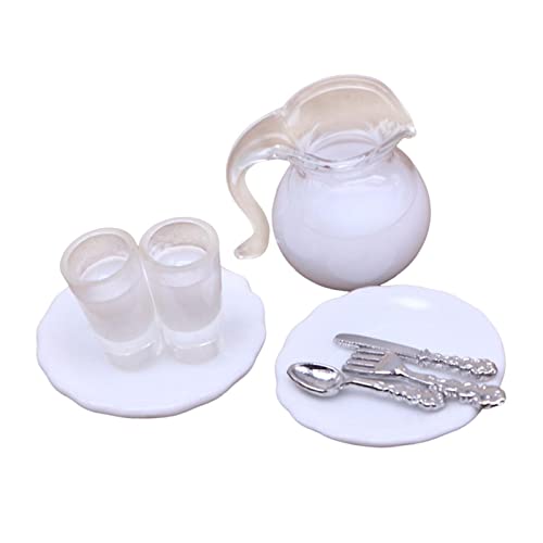 Sharplace 8-teiliges Puppenhaus-Milchflaschen-Set Miniatur für 1/12 Dollhouse Room Box Dinning Room von Sharplace