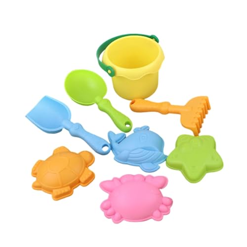 Sharplace 8-teiliges Strandspielzeug-Set, Sandwerkzeuge, Eimer, und Rechen, Sandspielzeug-Set für Spielplatzaktivitäten, Jungen und Mädchen, Reiseparty, Gelb Sharplace 8-teiliges Strandspielzeug-Set, Sandwerkzeuge, Eimer, und Rechen, Sandspielzeug-Set für Spielplatzaktivitäten, Jungen und Mädchen, Reiseparty, Gelb von Sharplace