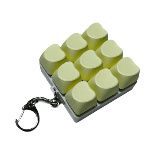 Sharplace 9-Tasten-, Spielzeug, Schlüsselanhänger, Knopf, Geschenke für Geldbörsen, Taschen, leicht, tragbar, Robustes, Gelb Sharplace 9-Tasten-, Spielzeug, Schlüsselanhänger, Knopf, Geschenke für Geldbörsen, Taschen, leicht, tragbar, Robustes, Gelb von Sharplace