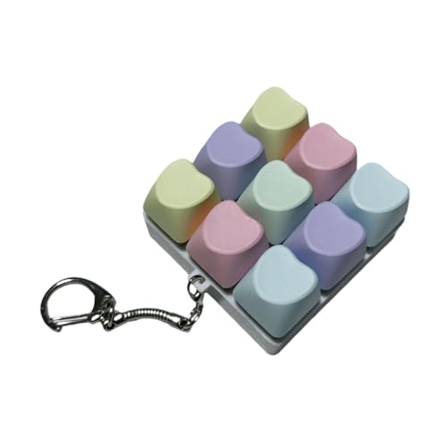 Sharplace 9-Tasten-, Spielzeug, Schlüsselanhänger, Knopf, Geschenke für Geldbörsen, Taschen, leicht, tragbar, Robustes, Regenbogen Sharplace 9-Tasten-, Spielzeug, Schlüsselanhänger, Knopf, Geschenke für Geldbörsen, Taschen, leicht, tragbar, Robustes, Regenbogen von Sharplace