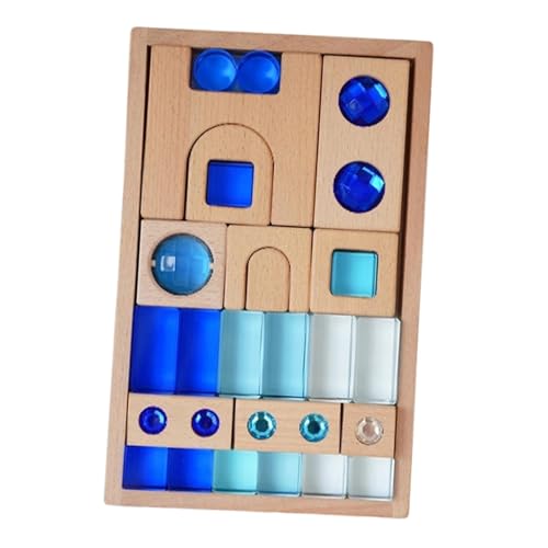 Sharplace Acrylwürfelblock, Stapelspiel, Motorik-Aktivität, Entwicklungsspielzeug, Holzbausteine, Lernspielzeug als Geschenk, Lehrrequisiten Sharplace Acrylwürfelblock, Stapelspiel, Motorik-Aktivität, Entwicklungsspielzeug, Holzbausteine, Lernspielzeug als Geschenk, Lehrrequisiten von Sharplace