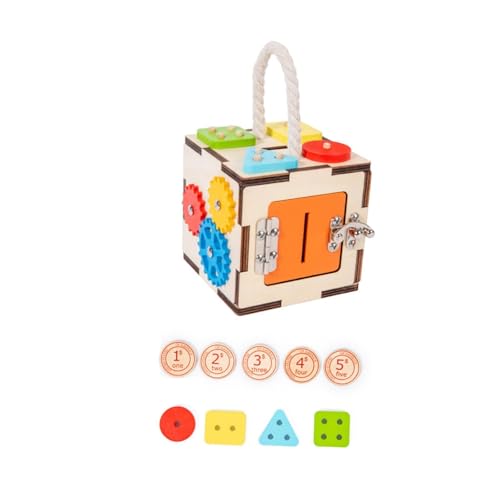 Sharplace Aktivitätswürfel, Motorikspielzeug, Früherziehung, Aktivitätszentrum, Busy Box für, Jungen, Mädchen, Geschenk zum ersten Sharplace Aktivitätswürfel, Motorikspielzeug, Früherziehung, Aktivitätszentrum, Busy Box für, Jungen, Mädchen, Geschenk zum ersten von Sharplace