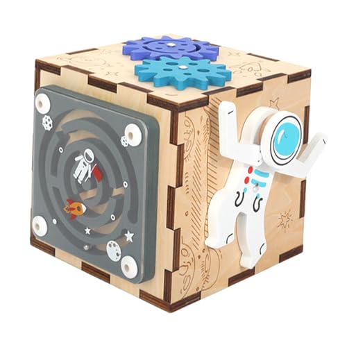 Sharplace -Aktivitätswürfel, Spielzentrum, Geburtstagsgeschenk, Holzformsortierer, Lernspielzeug, Beschäftigungswürfel für, Jungen und Mädchen, Astronaut Sharplace -Aktivitätswürfel, Spielzentrum, Geburtstagsgeschenk, Holzformsortierer, Lernspielzeug, Beschäftigungswürfel für, Jungen und Mädchen, Astronaut von Sharplace