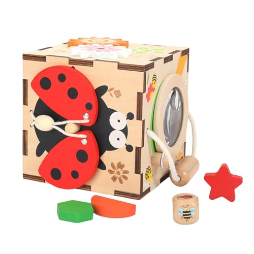 Sharplace -Aktivitätswürfel, Spielzentrum, Geburtstagsgeschenk, Holzformsortierer, Lernspielzeug, Beschäftigungswürfel für, Jungen und Mädchen, Insekten Sharplace -Aktivitätswürfel, Spielzentrum, Geburtstagsgeschenk, Holzformsortierer, Lernspielzeug, Beschäftigungswürfel für, Jungen und Mädchen, Insekten von Sharplace