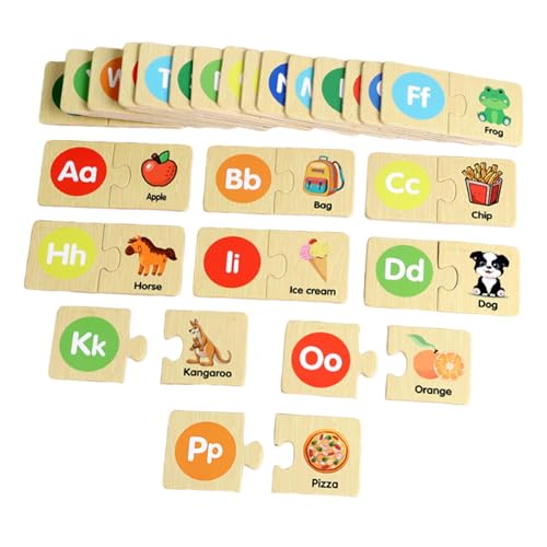 Sharplace Alphabet-Puzzles, ABC-Puzzles, Aufklärung, farbenfrohes pädagogisches Lernspielzeug, Zuordnungsspiel für, Jungen, Mädchen, Kleinkinder von Sharplace