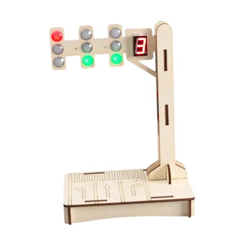 Sharplace Ampelmodell aus Holz, 3D-Puzzle-Spielzeug aus Holz, Lernspielzeug, Bildungsmodell für Kinder, wissenschaftliches Lernspielzeug für Kinder und Sharplace Ampelmodell aus Holz, 3D-Puzzle-Spielzeug aus Holz, Lernspielzeug, Bildungsmodell für Kinder, wissenschaftliches Lernspielzeug für Kinder und von Sharplace