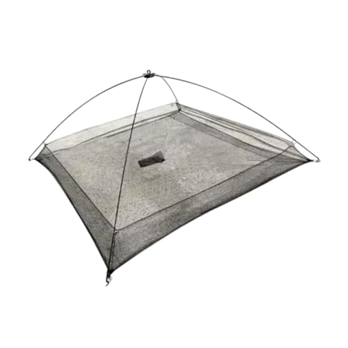 Sharplace Angelfallennetz, Krabbennetz, Outdoor-Klappwurf, praktische Faltbare Angel-Minnow-Falle zum Krabbenfischen, Hummer, Krebse, 100cmx100cmx40cm von Sharplace
