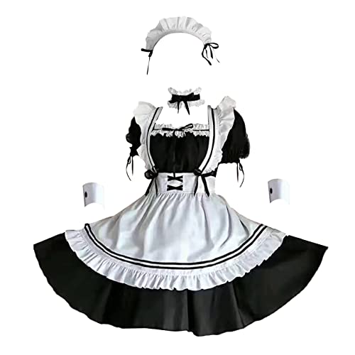 Sharplace Anime Damen Cosplay Frauen Maid Dress Halloween Make-up Cosplay Kostüm, m von Sharplace