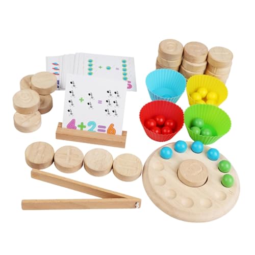Sharplace Arithmetik-Mathe-Spielzeug-Set, Matching-Spiel, Bausteine, praktisches, lustiges, frühpädagogisches Zählspielzeug für Jungen und Mädchen von Sharplace