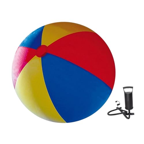 Sharplace Aufblasbare Strandball Neuheit Pool Ball Faltbares helles Tri Farbe Outdoor Sommerunterhaltung Portable Games Interactive Toy, Durchmesser 130 cm Sharplace Aufblasbare Strandball Neuheit Pool Ball Faltbares helles Tri Farbe Outdoor Sommerunterhaltung Portable Games Interactive Toy, Durchmesser 130 cm von Sharplace