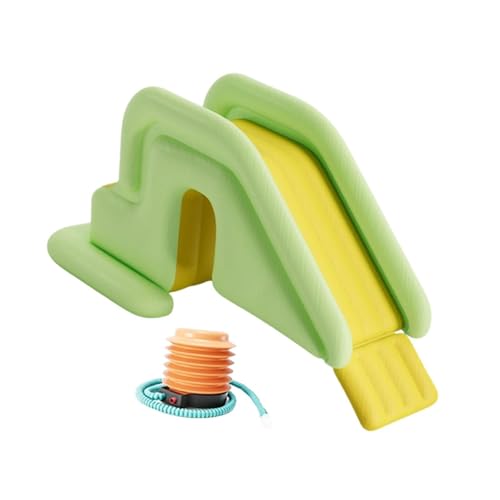 Sharplace Aufblasbare Wasserrutsche, Wasserrutsche für, praktisches PVC, vielseitig, mit Fußpumpe, Hüpfburg, Wasserpark für den Garten, Hinterhof von Sharplace