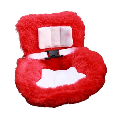 Sharplace Autositz für Puppen, weiches Dekokissen, handgefertigt, Spielzeug, modisches Sammlerstück, Accessoire, Plüschpuppe, Mini-Autositz fürfür Autos, Rot von Sharplace