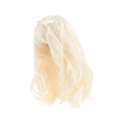 Sharplace BJD Puppenhaarperücke, handgefertigt, weich, Modepuppe, Dekoration, Basteln, Ersatz für 20 cm Puppen, Kopfumfang 33–36 cm Sharplace BJD Puppenhaarperücke, handgefertigt, weich, Modepuppe, Dekoration, Basteln, Ersatz für 20 cm Puppen, Kopfumfang 33–36 cm von Sharplace