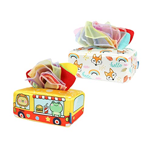 Sharplace Baby Tissue Box Bunte Jonglierbänder für Babys von Sharplace