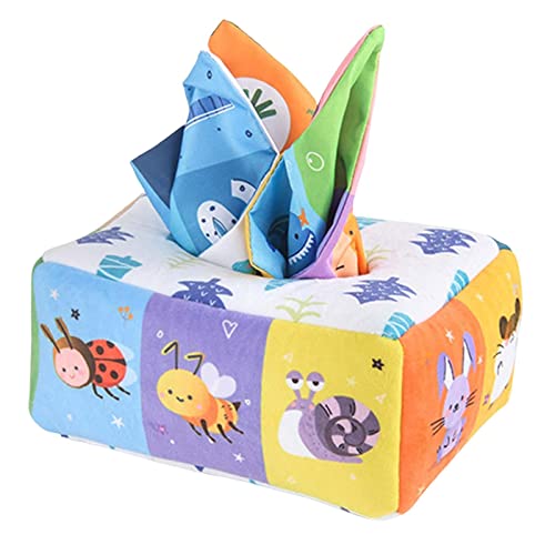 Sharplace Baby Tissue Box Spielzeug Crinkle Tissues Frühes Lernspielzeug für Kinder Kinder Mädchen, Tiere Sharplace Baby Tissue Box Spielzeug Crinkle Tissues Frühes Lernspielzeug für Kinder Kinder Mädchen, Tiere von Sharplace