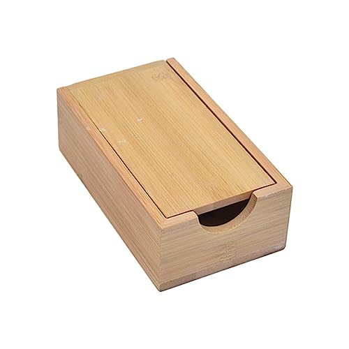 Sharplace Bambus Würfel Aufbewahrungsbox, Handgefertigt für Brettspielzubehör, Wohnung von Sharplace