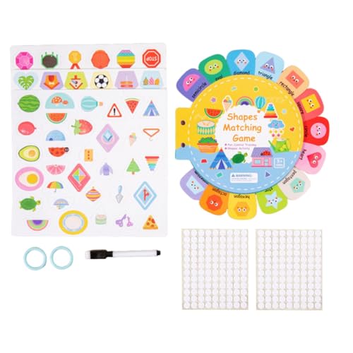 Sharplace Beschäftigt Stickerbuch Frühe Bildung Homeschool Aktivitäten Lernspielzeug Sensorisches Spielzeug für Säuglinge Vorschule Kindergarten Jungen Mädchen, Form Kognitiv Sharplace Beschäftigt Stickerbuch Frühe Bildung Homeschool Aktivitäten Lernspielzeug Sensorisches Spielzeug für Säuglinge Vorschule Kindergarten Jungen Mädchen, Form Kognitiv von Sharplace