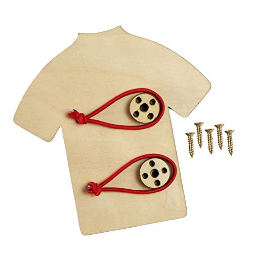 Sharplace Beschäftigtes aus Holz, DIY-Zubehör für sensorisches Spielzeug, frühes Lernspielzeug, Indoor-Spiel, Kleider Sharplace Beschäftigtes aus Holz, DIY-Zubehör für sensorisches Spielzeug, frühes Lernspielzeug, Indoor-Spiel, Kleider von Sharplace