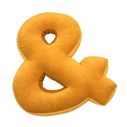 Sharplace Briefkissen Alphabet Kissen für Kinder Hauswarming Geschenk bequemes Wurfkissenbrief Umarmung für Sofa Couch, D Shape von Sharplace