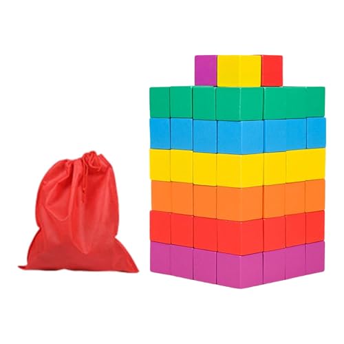 Sharplace Bunter Holzwürfel aus festen Stoffen, Mathematikspielzeug für frühe Lernen, vielseitig einsetzbar, pädagogisches Stapelspielzeug für die, 2 cm 100 Stück Sharplace Bunter Holzwürfel aus festen Stoffen, Mathematikspielzeug für frühe Lernen, vielseitig einsetzbar, pädagogisches Stapelspielzeug für die, 2 cm 100 Stück von Sharplace