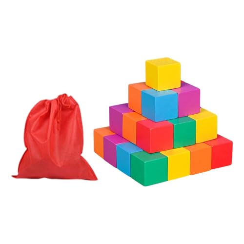 Sharplace Bunter Holzwürfel aus festen Stoffen, Mathematikspielzeug für frühe Lernen, vielseitig einsetzbar, pädagogisches Stapelspielzeug für die, 2.5 cm 30 Stück Sharplace Bunter Holzwürfel aus festen Stoffen, Mathematikspielzeug für frühe Lernen, vielseitig einsetzbar, pädagogisches Stapelspielzeug für die, 2.5 cm 30 Stück von Sharplace