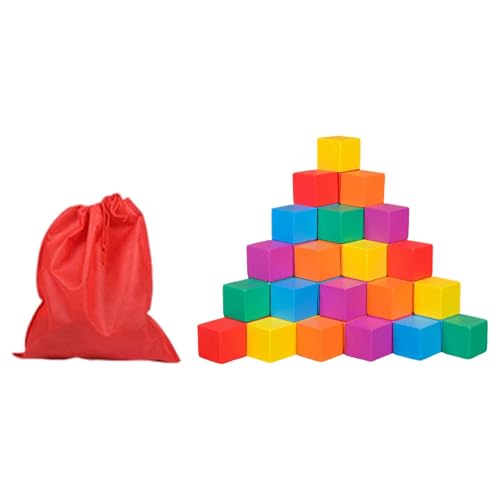 Sharplace Bunter Holzwürfel aus festen Stoffen, Mathematikspielzeug für frühe Lernen, vielseitig einsetzbar, pädagogisches Stapelspielzeug für die, 2.5 cm 50 Stück Sharplace Bunter Holzwürfel aus festen Stoffen, Mathematikspielzeug für frühe Lernen, vielseitig einsetzbar, pädagogisches Stapelspielzeug für die, 2.5 cm 50 Stück von Sharplace