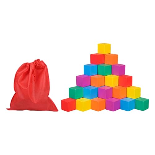 Sharplace Bunter Holzwürfel aus festen Stoffen, Mathematikspielzeug für frühe Lernen, vielseitig einsetzbar, pädagogisches Stapelspielzeug für die, 2cm 50 Stück Sharplace Bunter Holzwürfel aus festen Stoffen, Mathematikspielzeug für frühe Lernen, vielseitig einsetzbar, pädagogisches Stapelspielzeug für die, 2cm 50 Stück von Sharplace