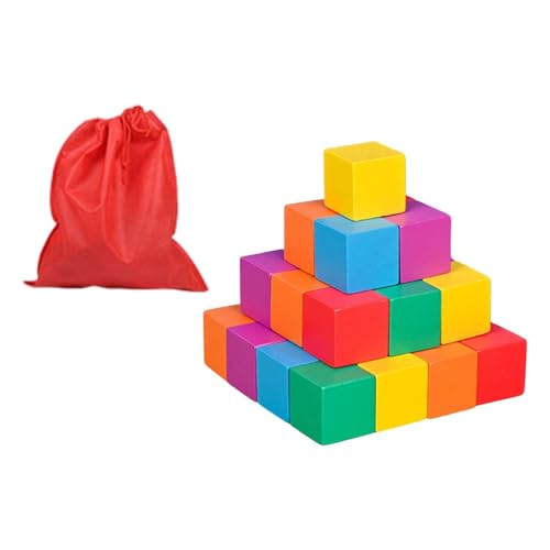 Sharplace Bunter Holzwürfel aus festen Stoffen, Mathematikspielzeug für frühe Lernen, vielseitig einsetzbar, pädagogisches Stapelspielzeug für die, 3cm 30 Stück Sharplace Bunter Holzwürfel aus festen Stoffen, Mathematikspielzeug für frühe Lernen, vielseitig einsetzbar, pädagogisches Stapelspielzeug für die, 3cm 30 Stück von Sharplace