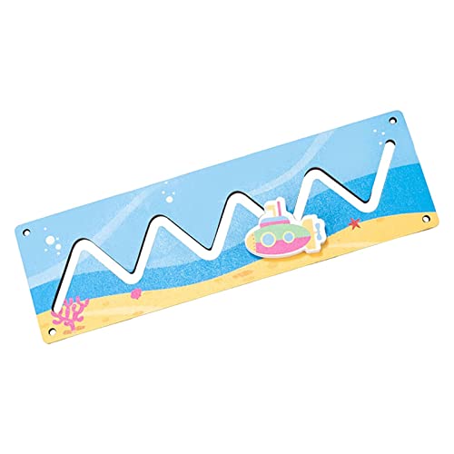 Sharplace Busy Board Frühes Lernspielzeug Puzzle Holzsensorik Unbemalt für Kinder Reisen Geburtstagsgeschenk, Stil B von Sharplace
