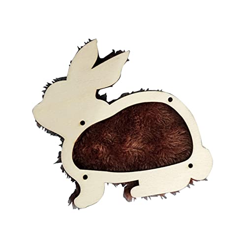 Sharplace Busy Board Holz Entwicklungsförderndes Spielzeug Lernhilfe DIY Zubehör Feinmotorik Training Kognitive Förderung für Vorschule Kindergarten Geschenk, Hase von Sharplace