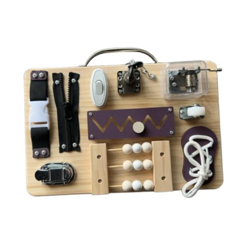 Sharplace Busy Board Reisespielzeug Frühpädagogische Vorschul-Lernaktivitäten Aktivitätsbrett Zappelspielzeug für Jungen Mädchen, Style A von Sharplace