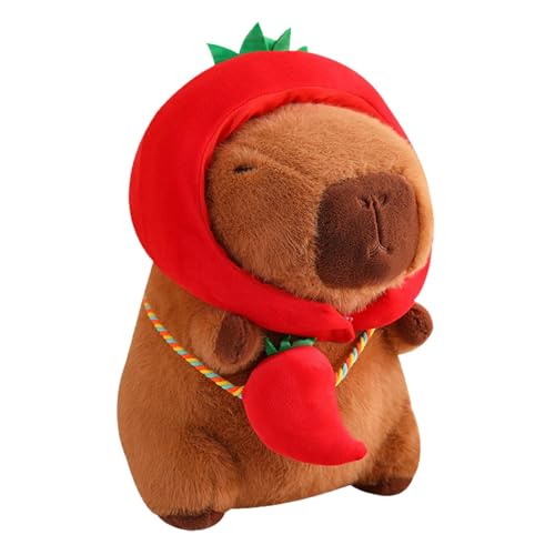 Sharplace Capybara-Plüschtier, Heimdekoration, weiches Cartoon-Plüschtier, Capybara-Plüschtier für Jungen und Mädchen, Chili 40cm Sharplace Capybara-Plüschtier, Heimdekoration, weiches Cartoon-Plüschtier, Capybara-Plüschtier für Jungen und Mädchen, Chili 40cm von Sharplace