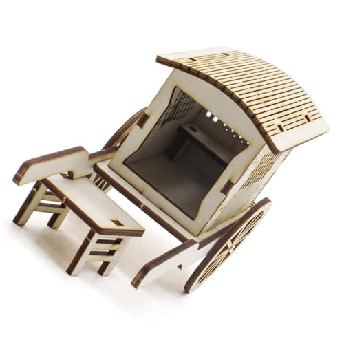 Sharplace Chinesisches Kutschenmodell zum Selbermachen, traditionelles Kutschenmodell, aus, pädagogisches DIY-Bastelset, wissenschaftliches von Sharplace