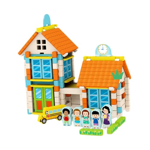 Sharplace DIY Bausteine Haus Holzspielzeug Konstruktionsgebäude Modell Set Eltern-Kind-Interaktion Lernspielzeug für Jungen Mädchen, Schule Sharplace DIY Bausteine Haus Holzspielzeug Konstruktionsgebäude Modell Set Eltern-Kind-Interaktion Lernspielzeug für Jungen Mädchen, Schule von Sharplace