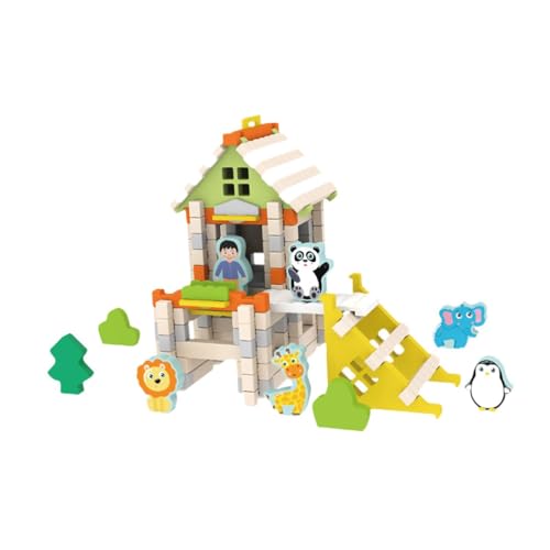 Sharplace DIY Bausteine Haus Holzspielzeug Konstruktionsgebäude Modell Set Eltern-Kind-Interaktion Lernspielzeug für Jungen Mädchen, Zoo Sharplace DIY Bausteine Haus Holzspielzeug Konstruktionsgebäude Modell Set Eltern-Kind-Interaktion Lernspielzeug für Jungen Mädchen, Zoo von Sharplace