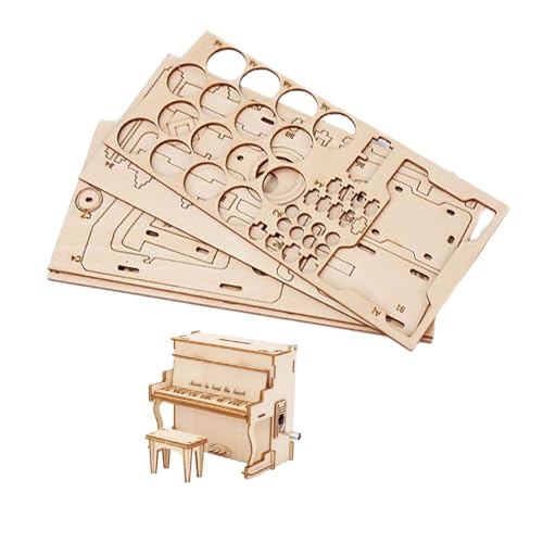 Sharplace DIY Klavier-Spieluhr, 3D-Holzpuzzle, Bausatz, mechanisches Puzzle, Handkurbel-Spieluhr, Münzbank für Kinder, Geburtstagsgeschenk Sharplace DIY Klavier-Spieluhr, 3D-Holzpuzzle, Bausatz, mechanisches Puzzle, Handkurbel-Spieluhr, Münzbank für Kinder, Geburtstagsgeschenk von Sharplace