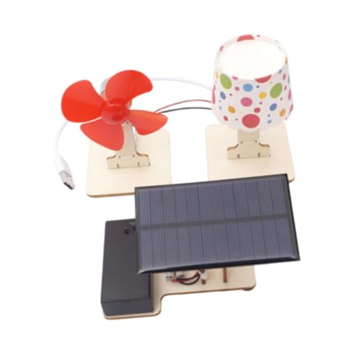 Sharplace DIY Solar Power Generation Kit Science Experiment Set Science Toy Wood Kinder Kinder DIY Basteln einfach zusammengebaut für Schulprojekt von Sharplace