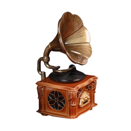 Sharplace Dollhouse Gramophonmodell tun Spiele Szene Miniaturmodell Dollhouse Phonograph für Counter Kitchen Room Box DIY -Projekte von Sharplace