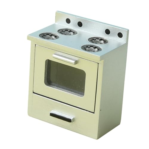Sharplace Dollhouse Kitchen Herd Dollhouse Möbel 1:12 Küchengeräte Küche Spielset für Jungen Szene Dekoration, Silber von Sharplace