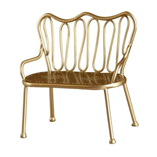 Sharplace Doppelter Miniaturstuhl BJD Puppenhausmöbel Lebensszene Kinderspielzeug Mikroszene Dekoration Nordisches Kinderspielset Doppelstuhlspielzeug, Gold Sharplace Doppelter Miniaturstuhl BJD Puppenhausmöbel Lebensszene Kinderspielzeug Mikroszene Dekoration Nordisches Kinderspielset Doppelstuhlspielzeug, Gold von Sharplace